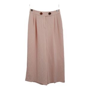 Topshop Wide Leg Crop Pants Pink Womens Size 6 Lightweight
